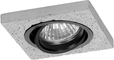 HALISI SM ramka dekoracyjna oprawy punktowej, MR16/GU10 max 50W, kwadrat, ruchoma, czarna OR-OD-6183