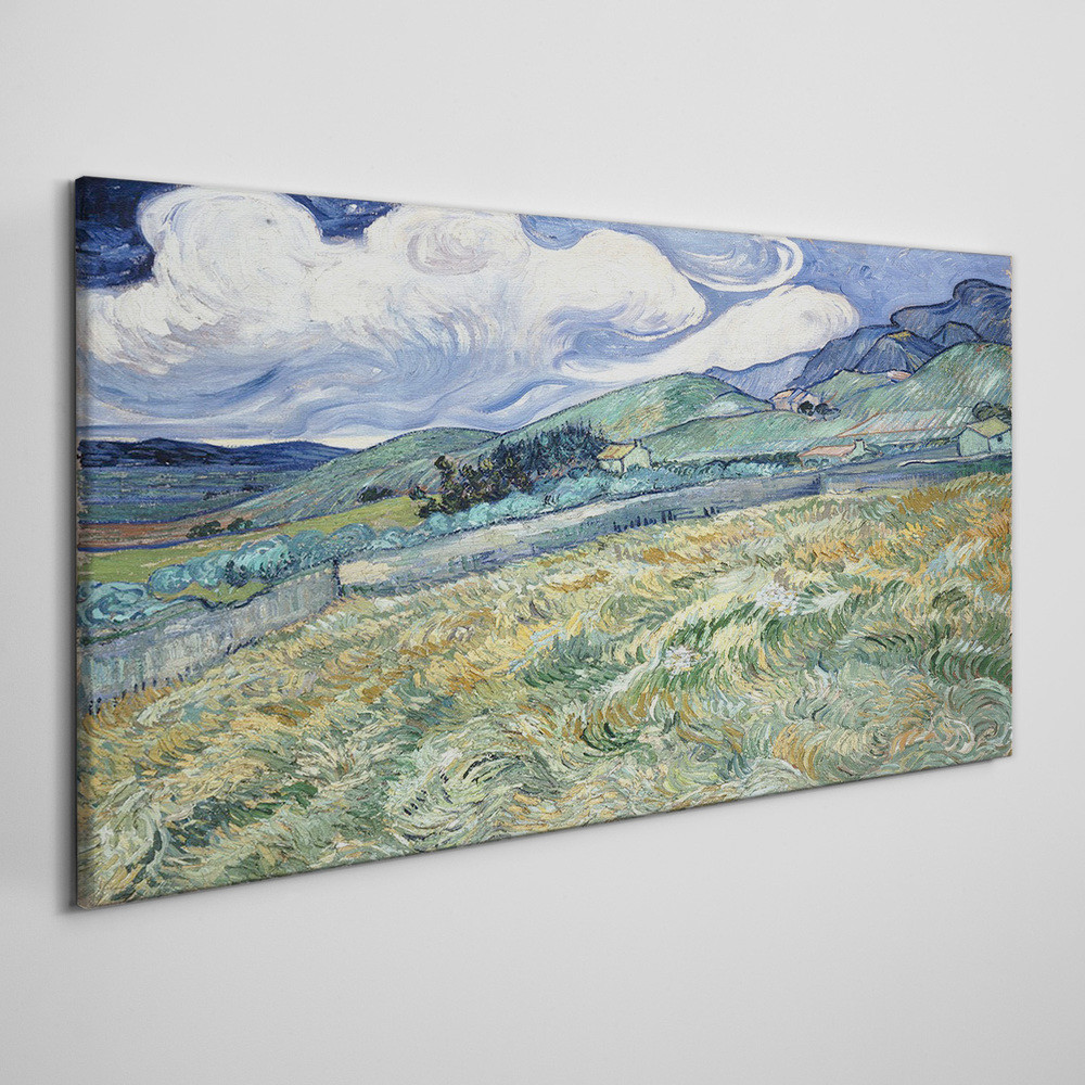 PL Coloray Obraz na Płótnie Krajobraz Góry Van Gogh 100x50cm