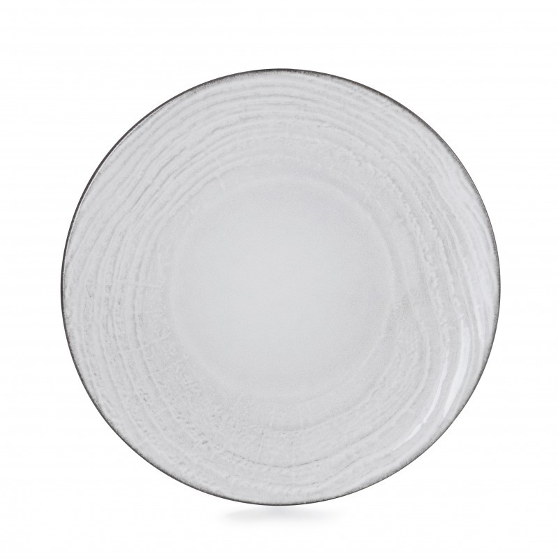 SWELL Talerz płaski 21,5 cm biały piasek