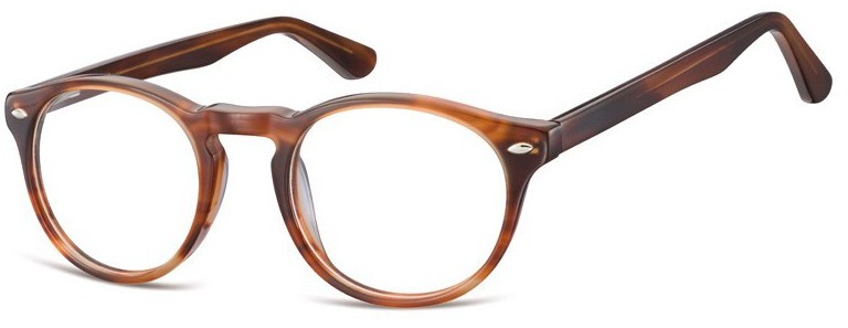 Sunoptic Okrągłe okulary oprawki zerowki korekcyjne AC46G