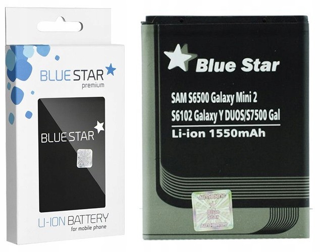 Blue Star Sam Galaxy Mini 2 S6500 Bateria 1550MAH