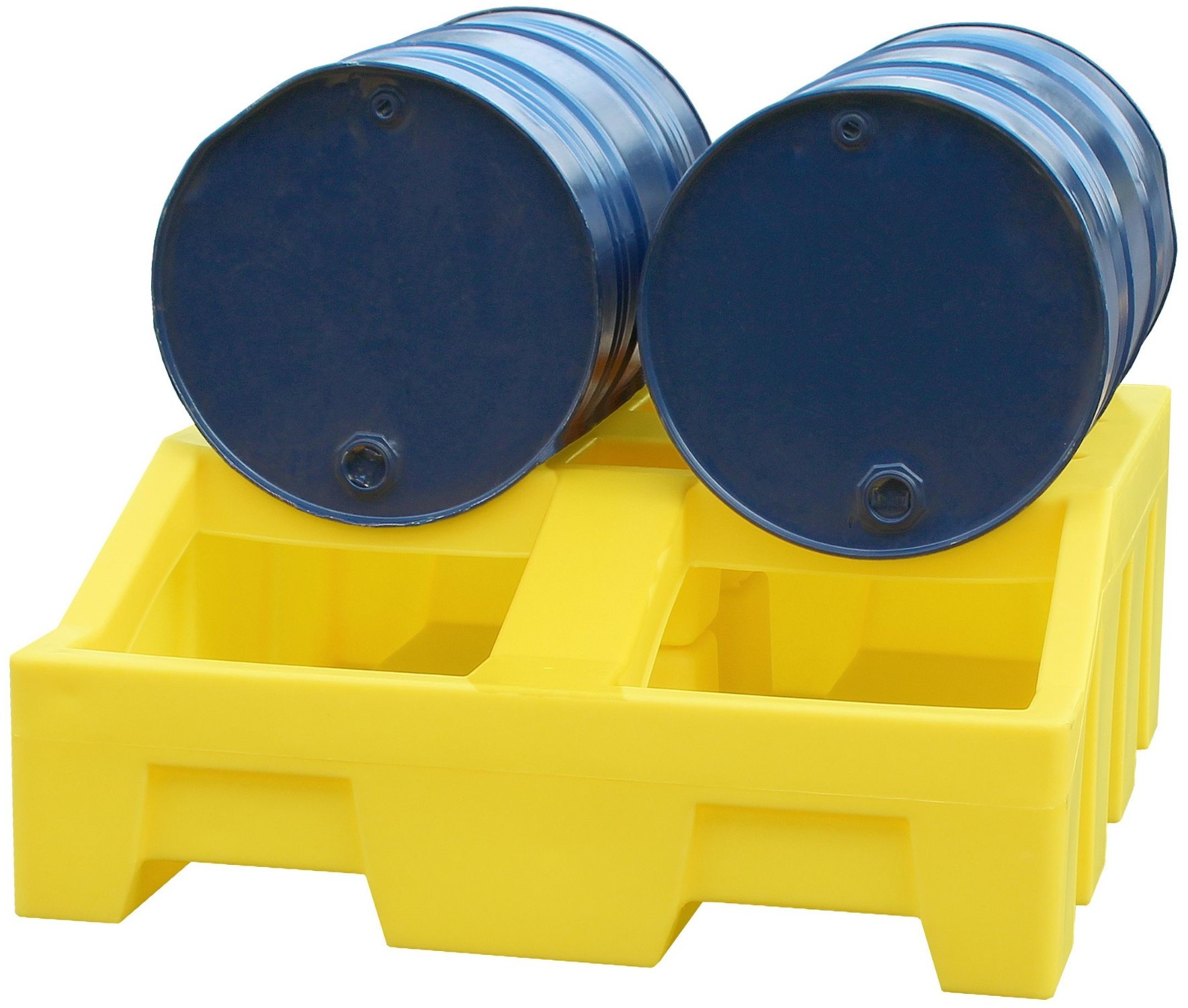 ROMOLD Stacja Poboru Z Wanną Ociekową Na 2 Beczki 400 L Żółty