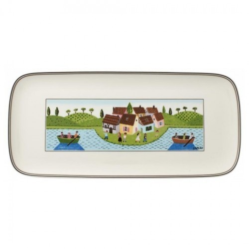 Villeroy & Boch Design Naif Charm & Breakfast Talerz na kanapki wymiary: 35 x 16 cm (14-8630-2220)