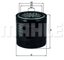 Mahle FILTR OLEJU KNECHT OC 294 TOYOTA AVENSIS COROLLA 2,0D-4D 97 OC 294