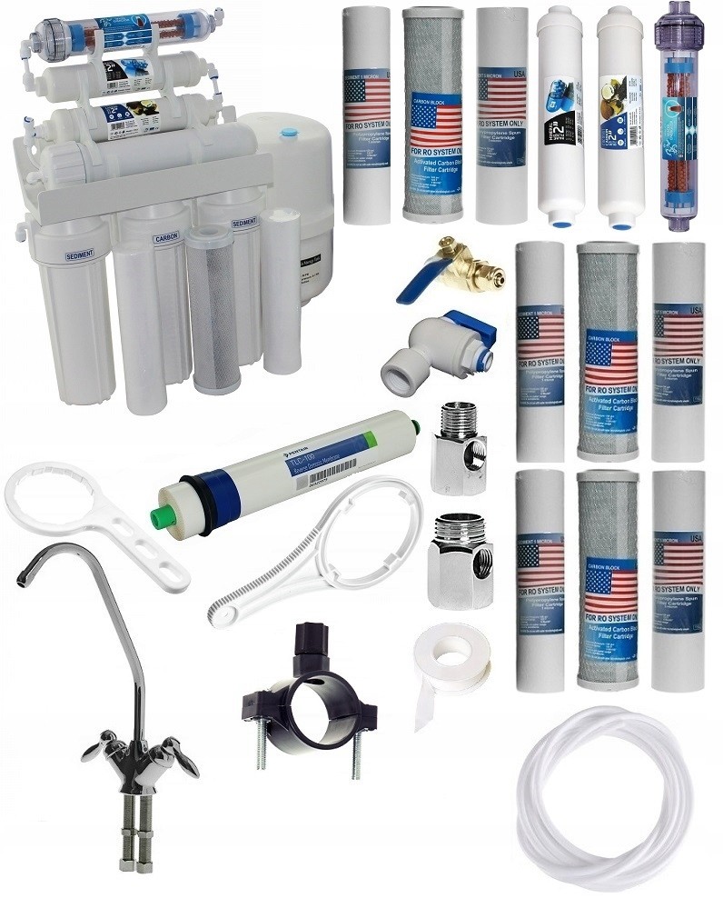 Filtr Do Wody Odwrócona Osmoza RO7 Jonizator 100GP