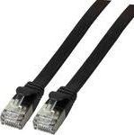 EFB Kabel płaski RJ45 U FTP kat 6A PVC 2 m czarny K5545SW.2