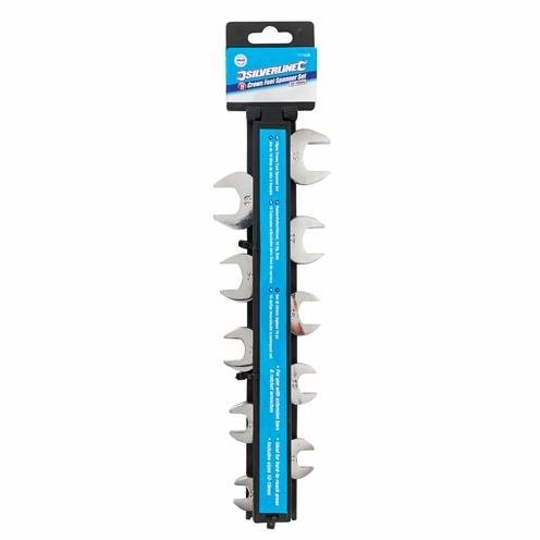 Silverline 111508 końcówki klucza płaskiego, 10 elementów, 10 - 19 mm 111508