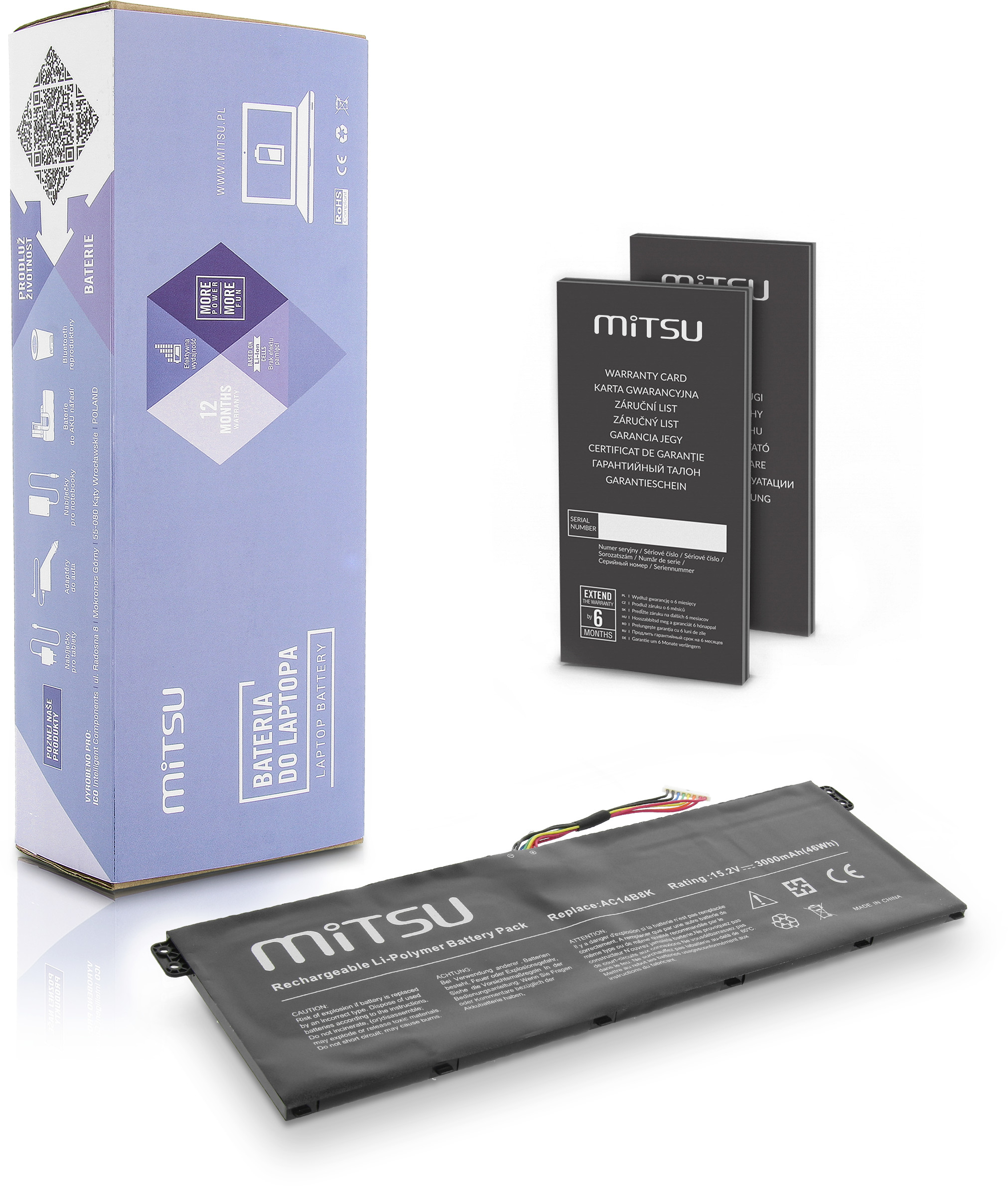 Mitsu bateria Acer Aspire E3-111, V5-122 BC/AC-E3