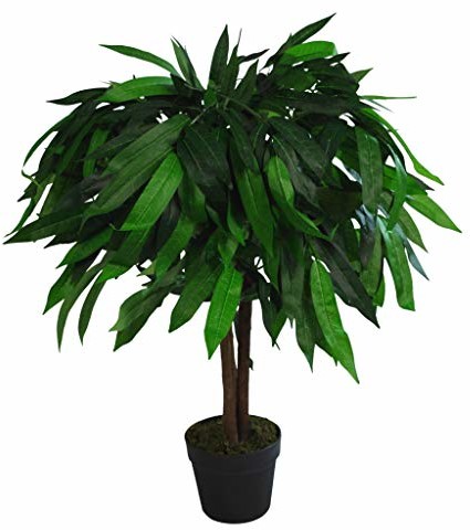 Leaf XL artificial Tree roślin w doniczce z tworzywa sztucznego grenlandzkiego Mango