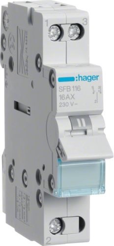Hager Modułowy przełącznik instalacyjny SFB116 16A 1P SFB116