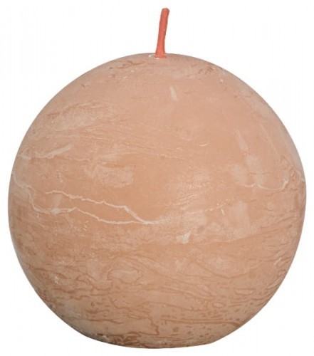Bolsius Świeca kula rustykalna Shine 25H 7,6CM 3szt MGLISTY RÓŻ BOLSIUS3556