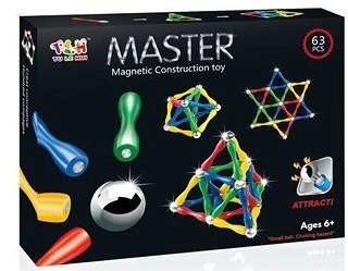 ICOM KLOCKI MAGNETYCZNE KONSTRUKCYJNE 63 ELEMENTY 7120574