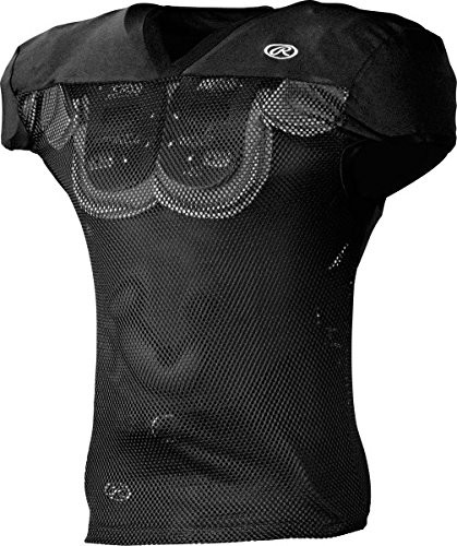 PRO Rawlings Sporting Goods mężczyzn Premium Cut gabinetu lekarskiego piłka nożna Jersey, czarny, M FJPR1-BK-M
