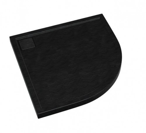 Schedpol OMEGA BLACK STONE 80x80 3.0459/C/ST+SYFON VIEGA TEMPOPLEX
