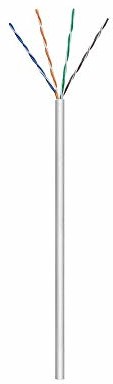 goobay Wentronic Cat5e kabel przyłączeniowy (4 X 2 X AWG24/1, UTP, nieekranowany) Szary, 100 m, szary