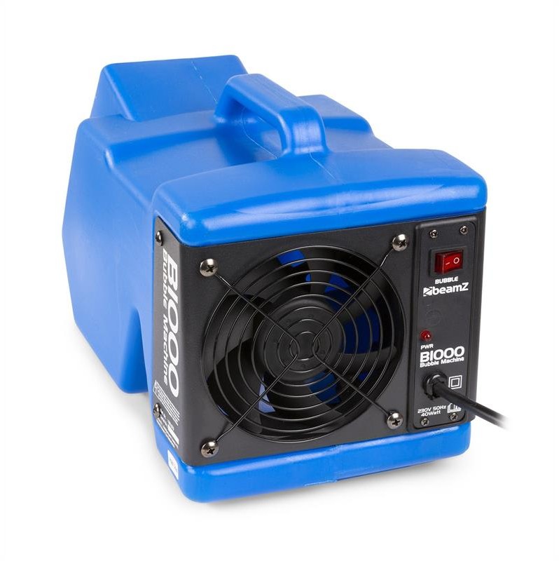 BeamZ B1000, maszyna do puszczania baniek, tworzywo sztuczne ABS z uchwytem, 40 W, niebieski Sky-160.570