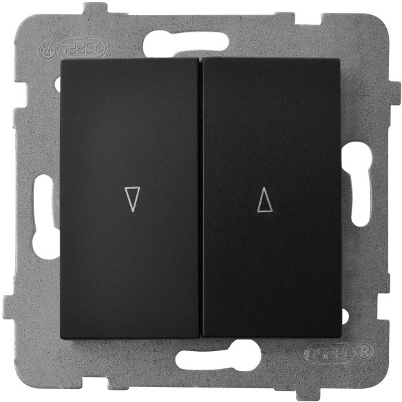 Ospel Łącznik żaluzjowy As czarny LP-7G/M/33