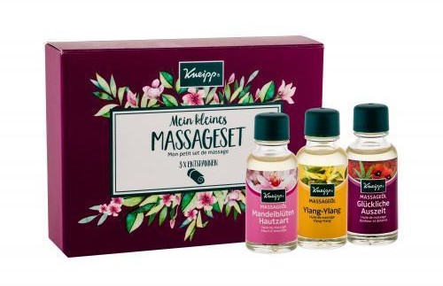 Kneipp Kneipp Massage Oil zestaw Olejek do masażu Ylang-Ylang 20 ml + Olejek do masażu Szczęśliwy czas 20 ml + Olejek do masażu Kwiaty migdału 20 ml