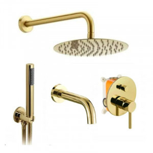Rea P4125 Zestaw natryskowo-wannowy podtynkowy z wylewką Lungo L Gold