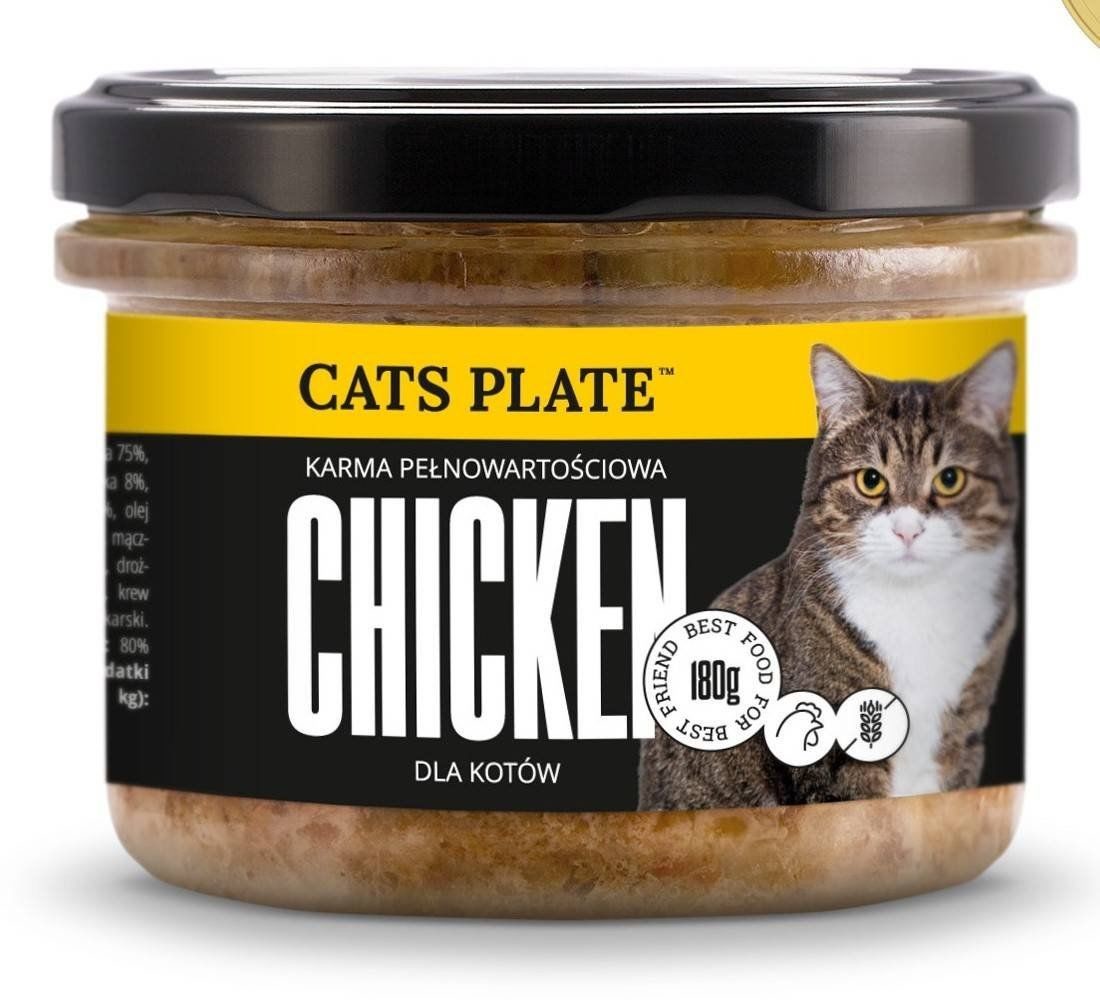 Cats plate Cats Plate Chicken- karma z kurczaka dla kotów 180g