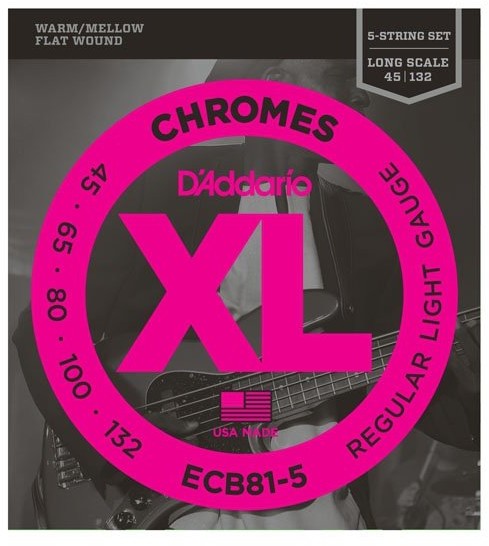 DAddario ECB81-5 struny do gitary basowej 45-132 DADECB81-5