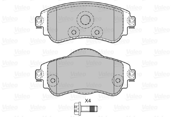 VALEO klocki hamulcowe 601293 601293