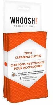 Whoosh WHOOSH wh3cl3com 3 X L chusteczki czyszczące Tech zestaw składający się z 3 ręczników przeciwdrobnoustrojowych (35,6 x 35,6 cm)