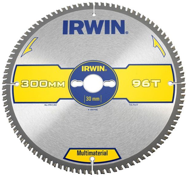 IRWIN MULTIMATERIAL Tarcza do pilarki tarczowej 300MM/96T/30 300 mm zęby: 96 szt. MULTIMATERIAL