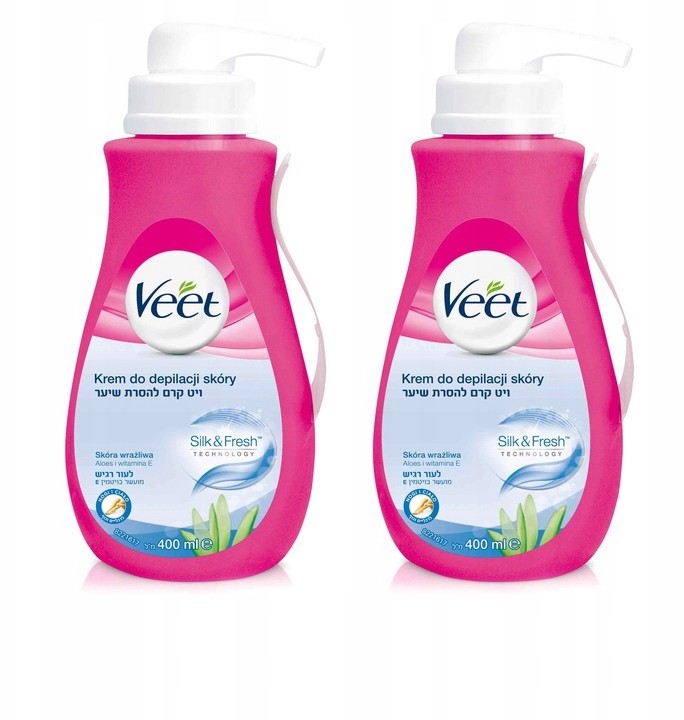 Veet krem do depilacji skóra wrażliwa pompka 2 szt