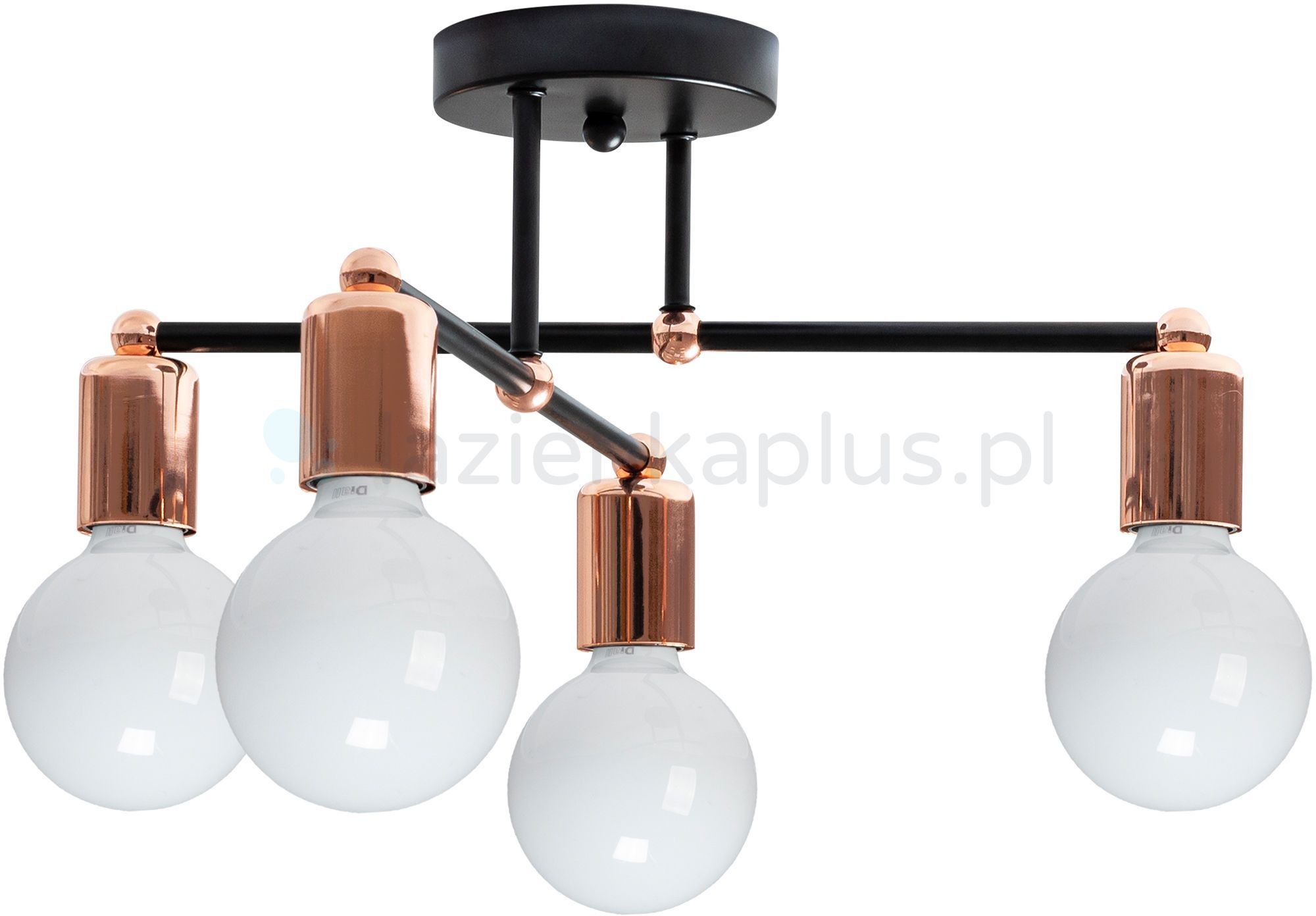 TooLight TooLight lampa podsufitowa czarny różowe złoto OSW04014