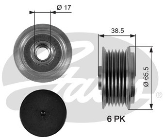 GATES Alternator - sprzęgło jednokierunkowe GATES OAP7085