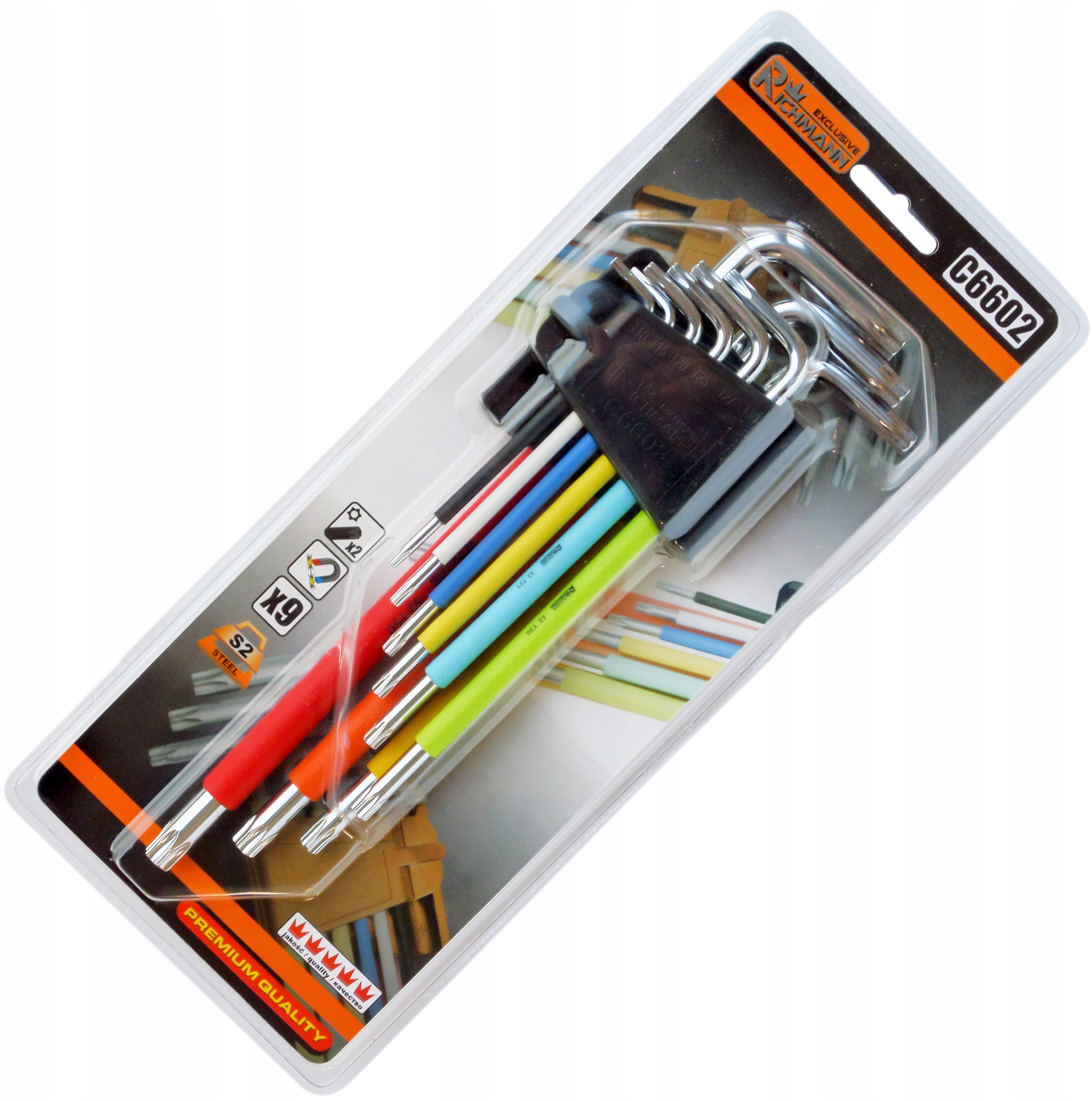 Corona C6602 Klucze Torx T10-T50 Długie 9 szt.