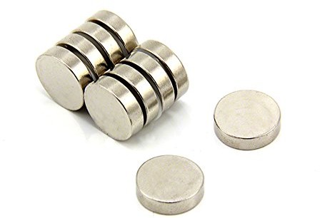 first4magnets Magnes Expert 15 mm średnicy x 4 mm grubości N35 magnes neodymowy - 2,8 kg ciągnięcie (10 szt.) F154-10