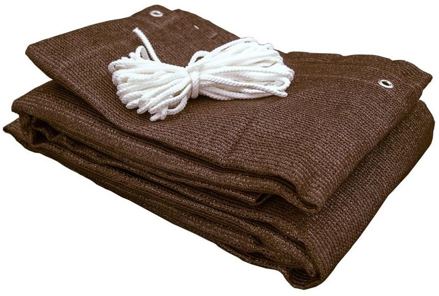 Lustan Mata osłonowa z tworzywa 5 m x 80 cm brązowa 200 g/m2 DECO