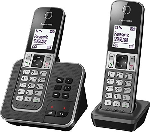 Panasonic KX-tgd32 2frg Duo télép smartfona sans fil avec repondeur Noir KX-TGD322FRG