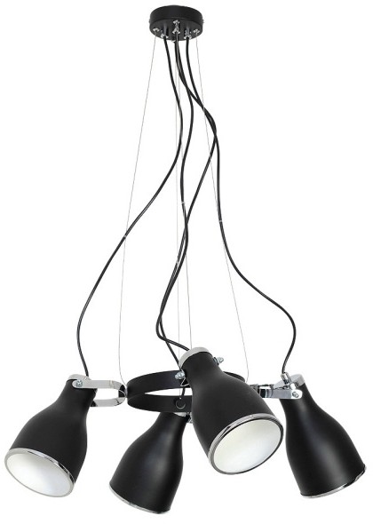 Lampa wisząca Bjorn 4 x 60 W E27 czarna 7517