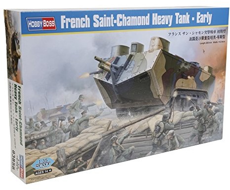 Hobby Boss 83858 modelarstwo komplet French Saint-chamond Heavy Tank Early