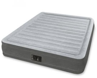 Intex Materac welurowy z pompką elektr 203 x 152 x 56 cm 64418 64418