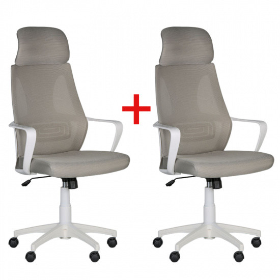 B2B Partner Krzesło biurowe FRESH 1+1 GRATIS, beżowe 907009
