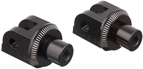 Puig 6347N adaptery para podnóżków jeździec do Honda CB650F/CBR600F, czarny 6347N