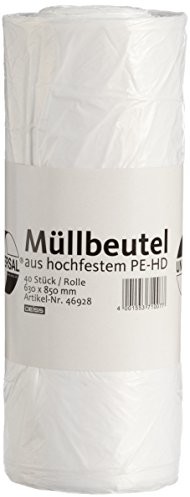 DEISS UNIVERSAL PLUS Kosze deiss uniwersalny 46928 worek na śmieci do kratka druciana, 630 MM X 850 MM, biały (40 szt.) 46928