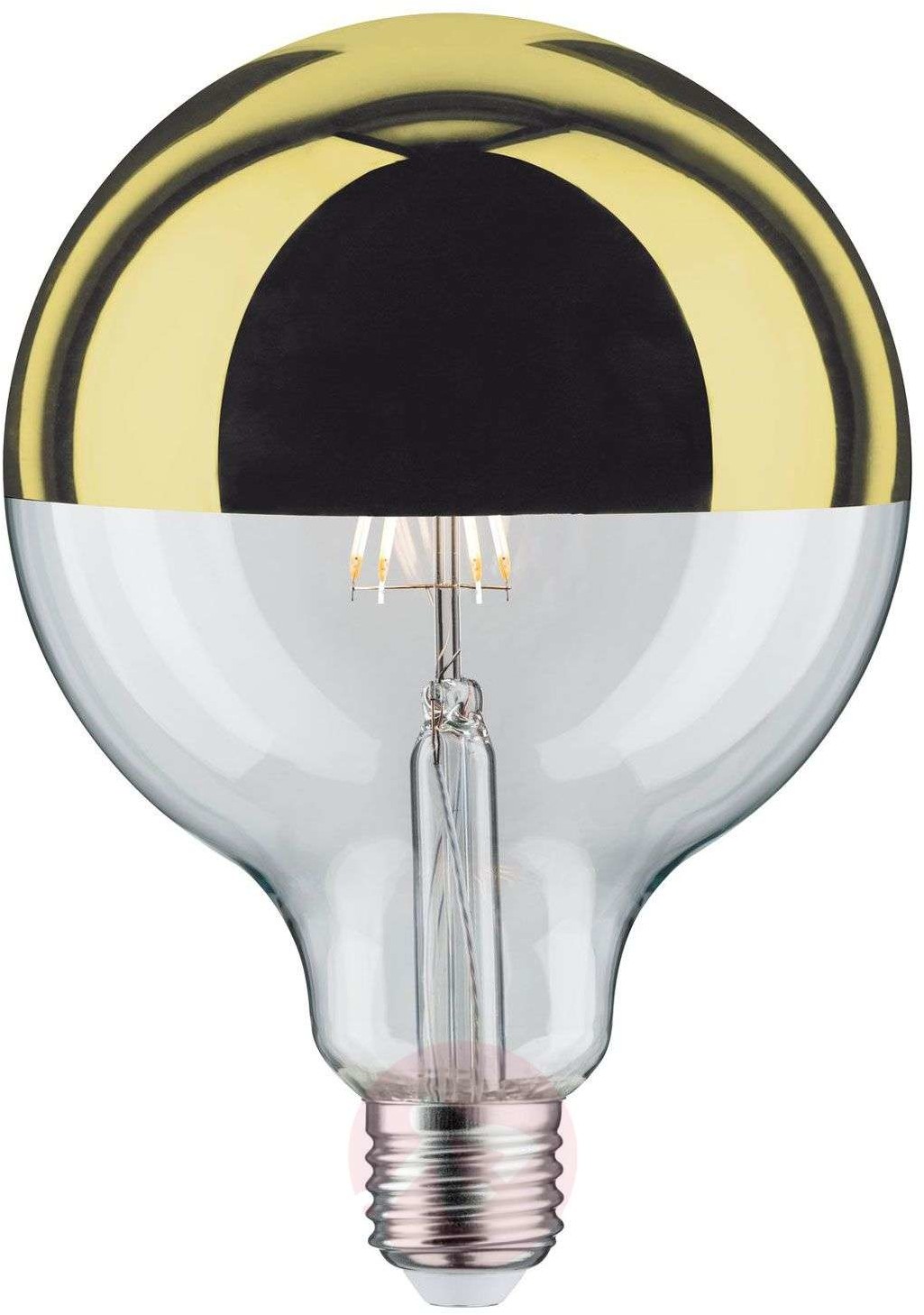 Paulmann Żarówka LED E27 G125 827 6,5W lustrzana złota