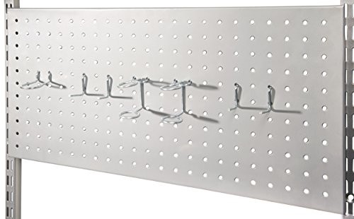 Phoenix 124252si otwór z 7 haki na narzędzia na ścianę Metal 1.5 x 60 x 30 cm, srebrny 124252SI