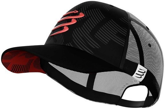 Compressport czapka TRUCKER CAP czarno-czerwona