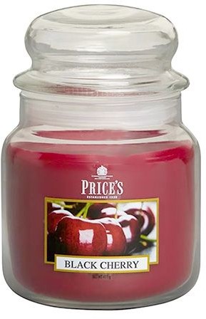 Price's Candles Prices Candles Świeca w szklanym słoju Czarna wiśnia 411 g