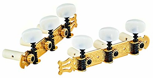 Ortega Guitars Ortega Guitars Classic stroik zestaw - złoty/biały standard (OTMSTD-GOWH) OTMSTD-GOWH