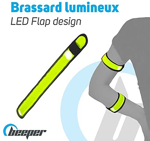 BEEPER Beeper ME117-J bransoletka LED dla dorosłych, unisex, żółta, 4 35 cm