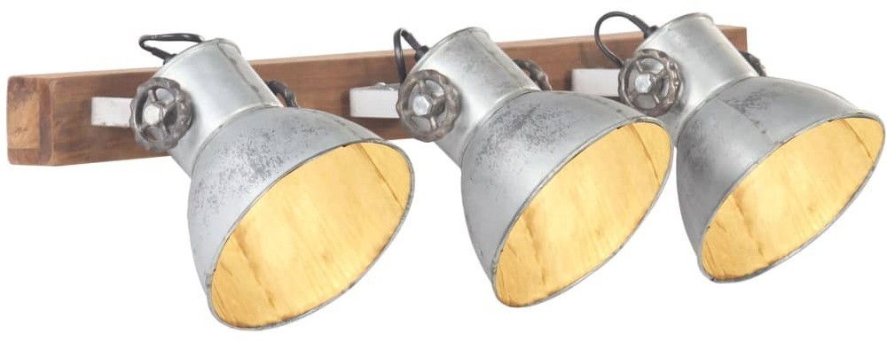 VidaXL Industrialna lampa ścienna, srebrna, 65x25 cm, E27 320502  VidaXL