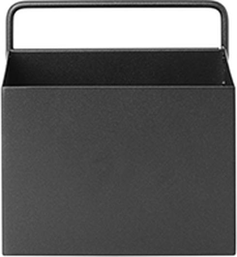 Ferm Living Pojemnik ścienny kwadratowy czarny 3344