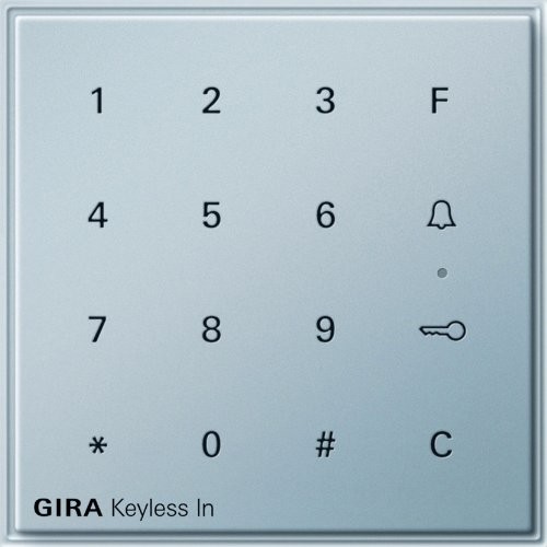 Gira 260565 Keyless Code klawiatura TX _ 44 (wg Up), Alu 260565